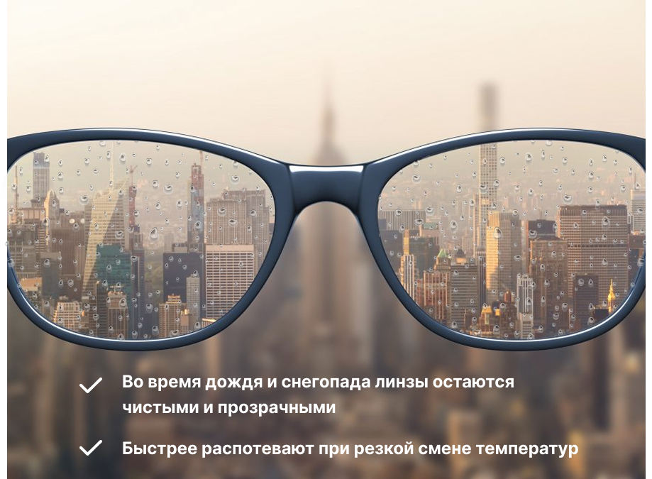 где купить очки с линзами с супергидрофобным покрытием